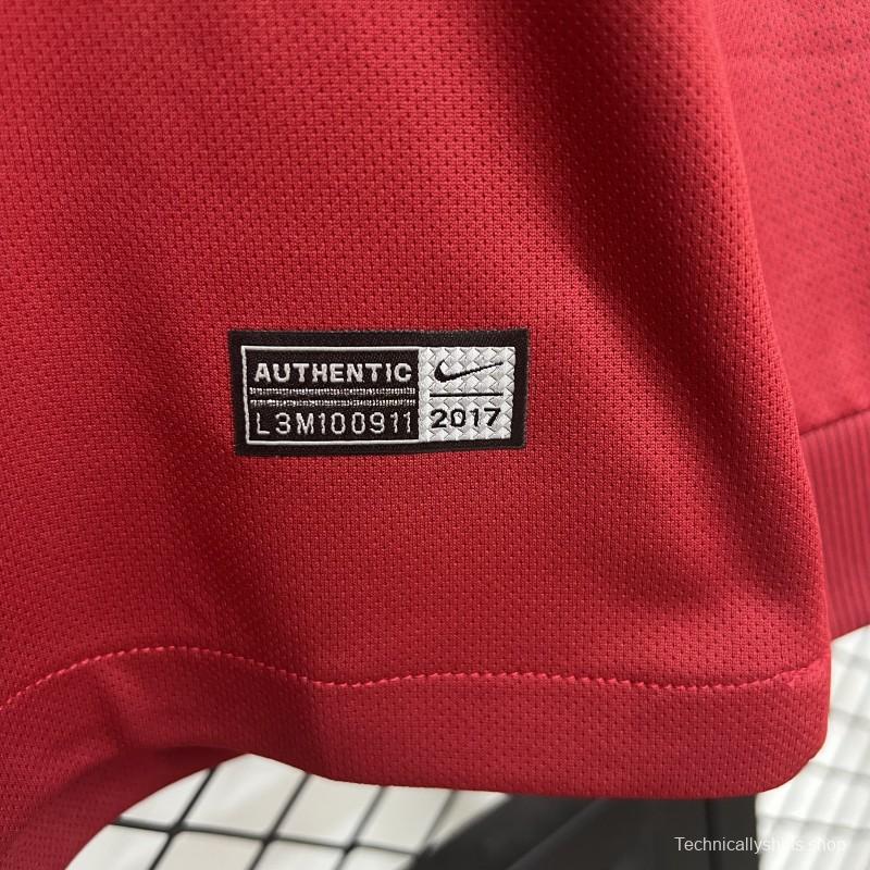 Retro 17/18 Roma Home Long Sleeve Jersey