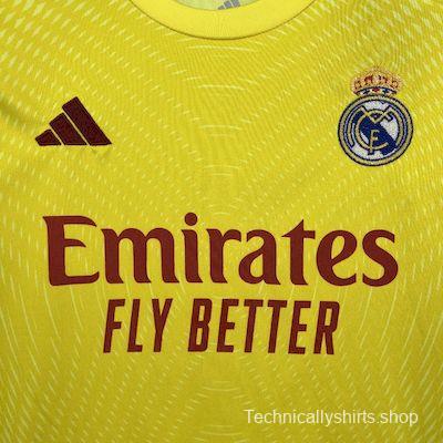 2025/26 Kids Real Madrid Yellow Goalkeeper Kit