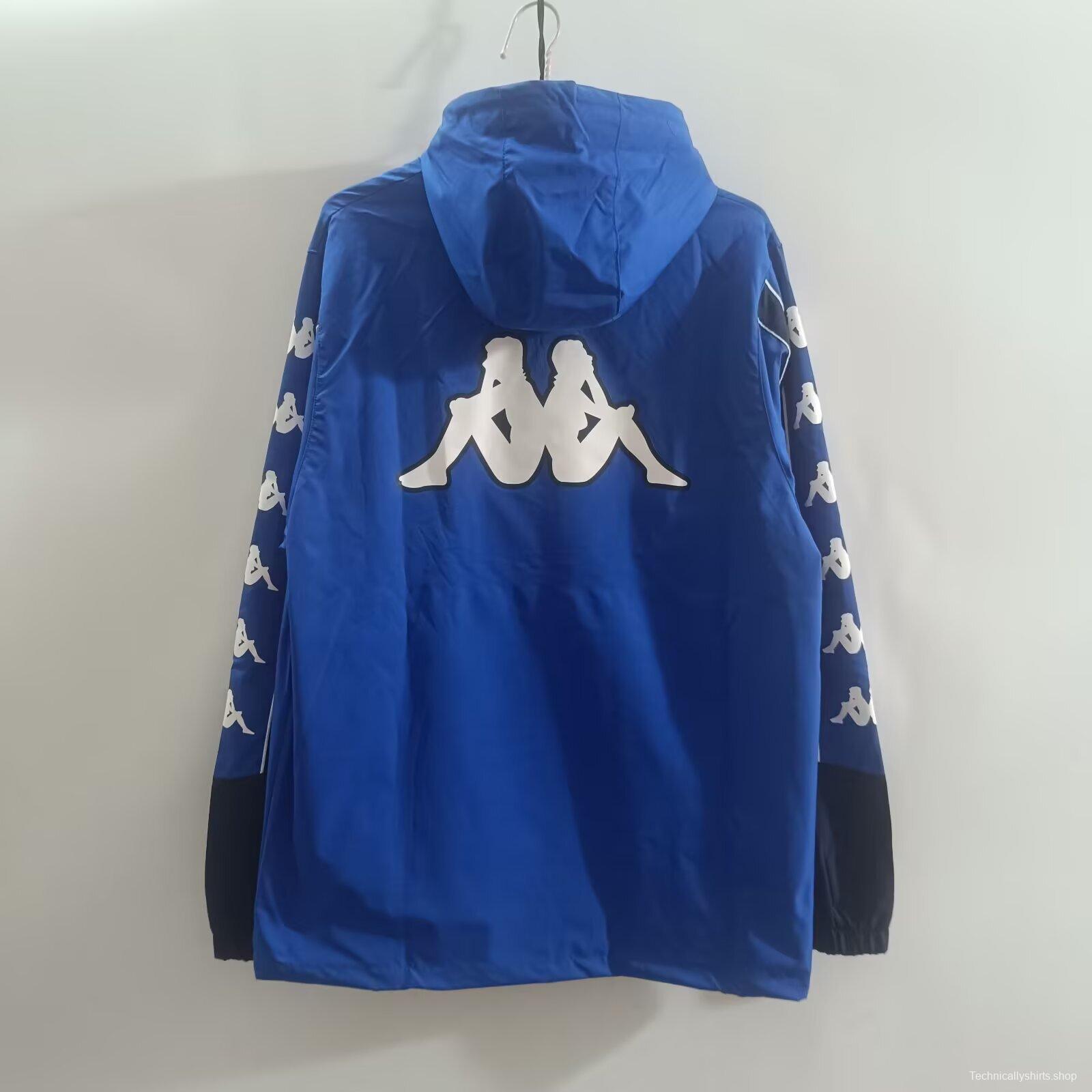 1994 Italy Blue Hoodie Windbreaker