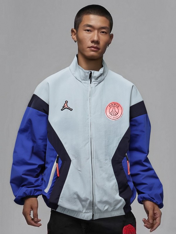25/26 PSG Retro Color Block Track Jacket Set - Blue/Black/Pink Collection Windbreaker 3 Colors