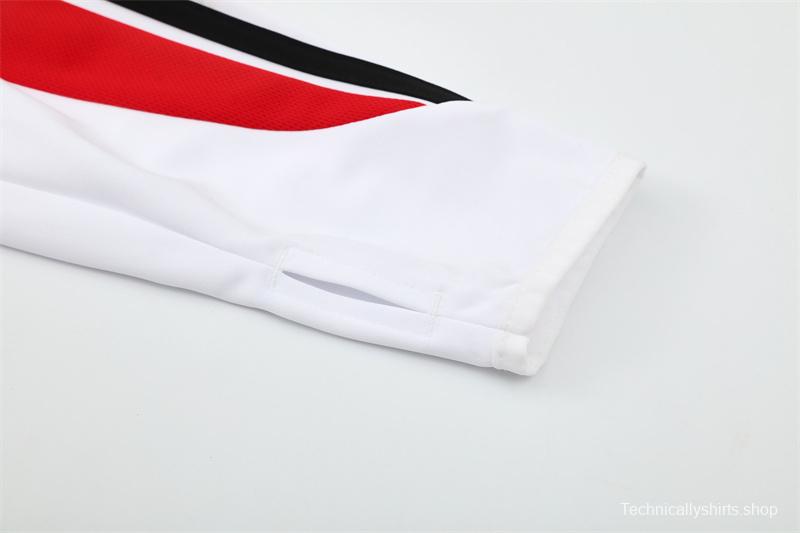 Retro 03/04 AC Milan White Half Zipper Jacket