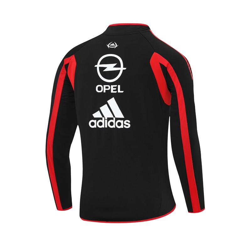 Retro 05/06 AC Milan Black Half Zipper Jacket+Long Pants