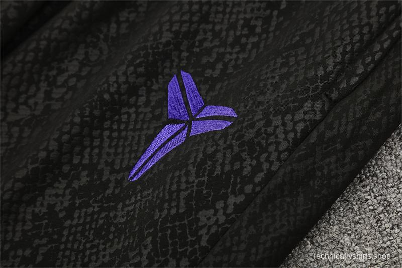 25/26 Barcelona Black Joint Edition Half Zipper Jacket+Long Pants