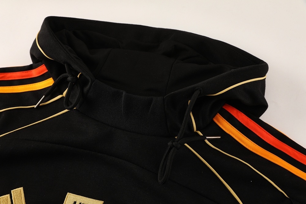 25/26 Arsenal Black Full Zipper Jacket + Long Pants