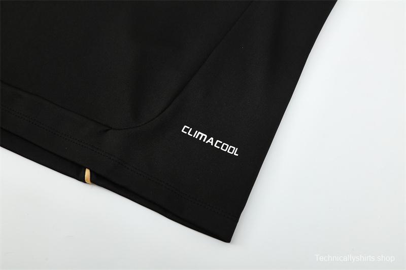 Retro 11/12 Real Madrid Black Half Zipper Jacket