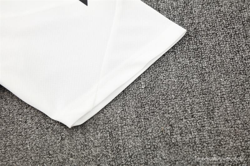 25/26 Manchester United White Purple Short Sleeve+Soccer Shorts