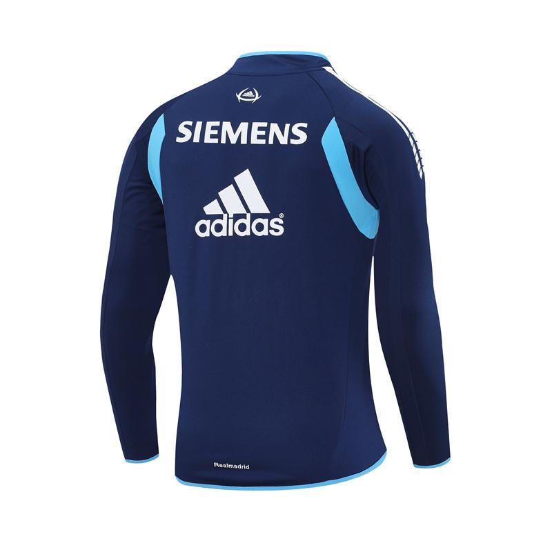 Retro 05/06 Real Madrid Royal Blue Half Zipper Jacket+Long Pants