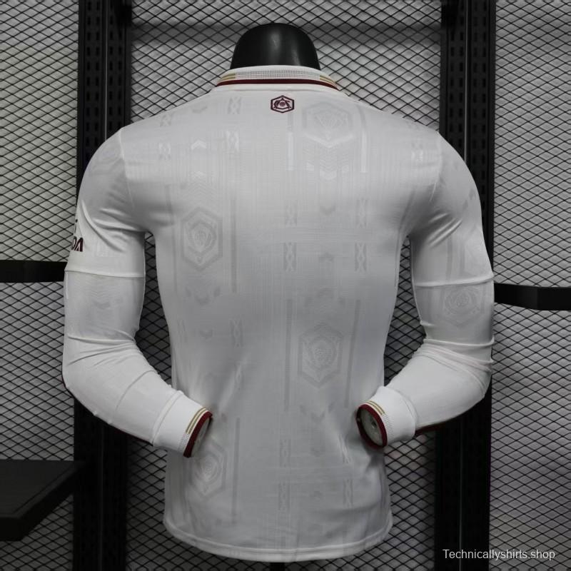 Player Version 25/26 Arsenal Third Long Sleeve White Jersey