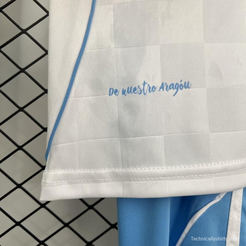 25/26 Kids Real Zaragoza Home Jersey