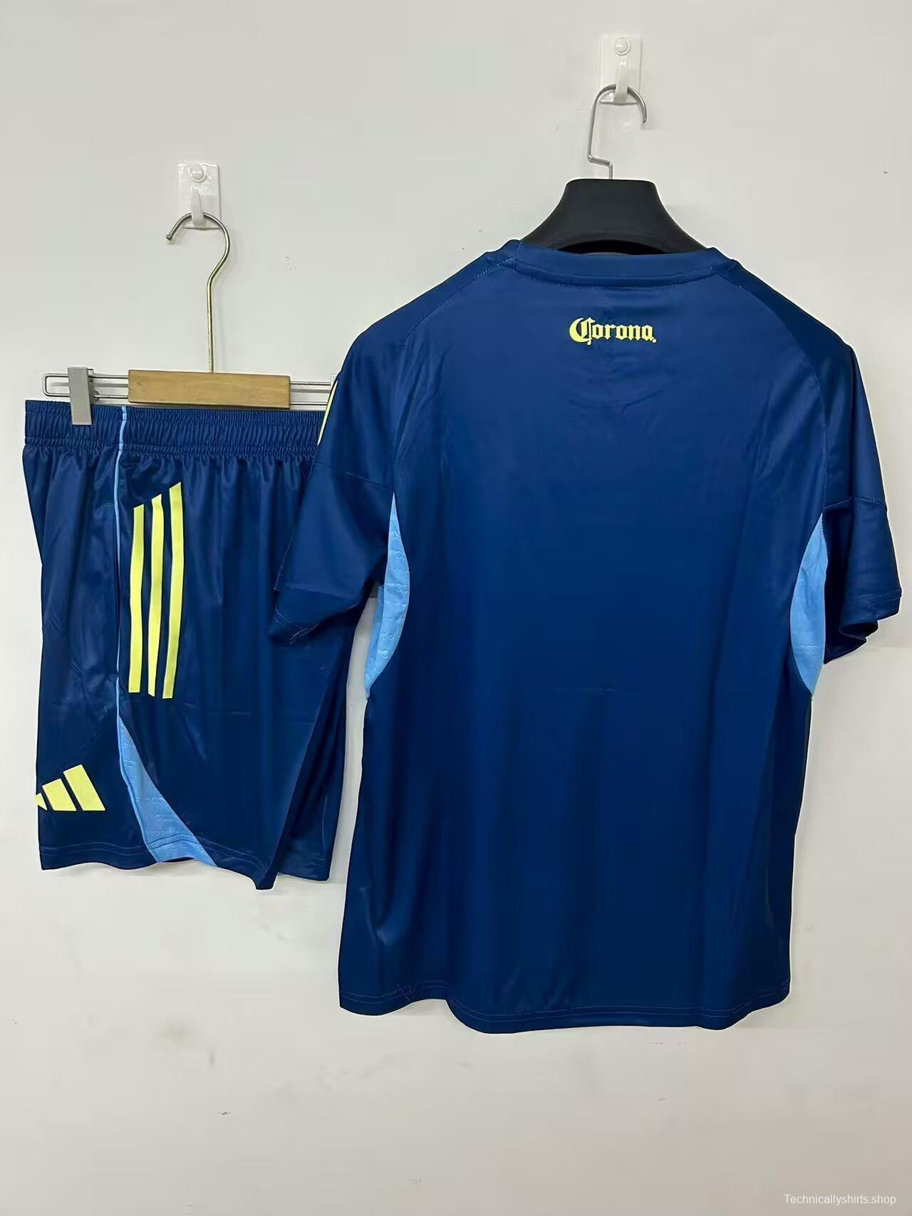25/26 Club America Pre-Match Training Jersey Uniform Royal Blue+ Shorts