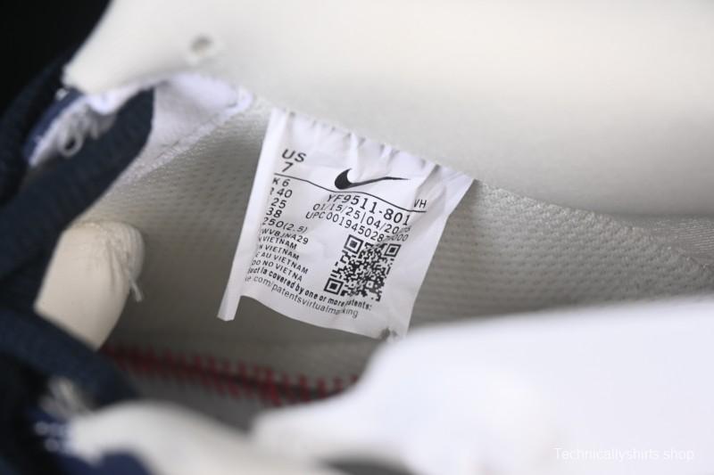 Nike Air Force 1 '07 Low Supreme Collaboration White Blue Wine Red Casual Sneakers - YF9511-801