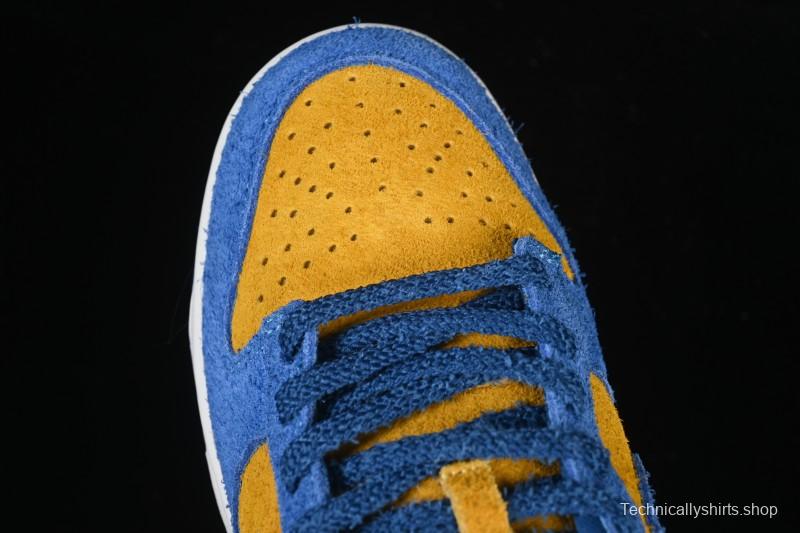 Nike Dunk Low Panda Blue Orange Low-Top Casual Skate Shoes - IH7648-700