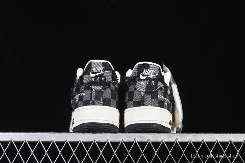 Nike Air Force 1 '07 Low LV Collaboration White Black Casual Sneakers - YF9511-817