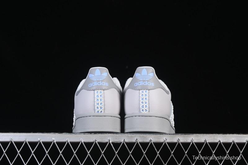 Adidas Superstar II J Casual Sneakers with Shell Toe Design - JQ8729