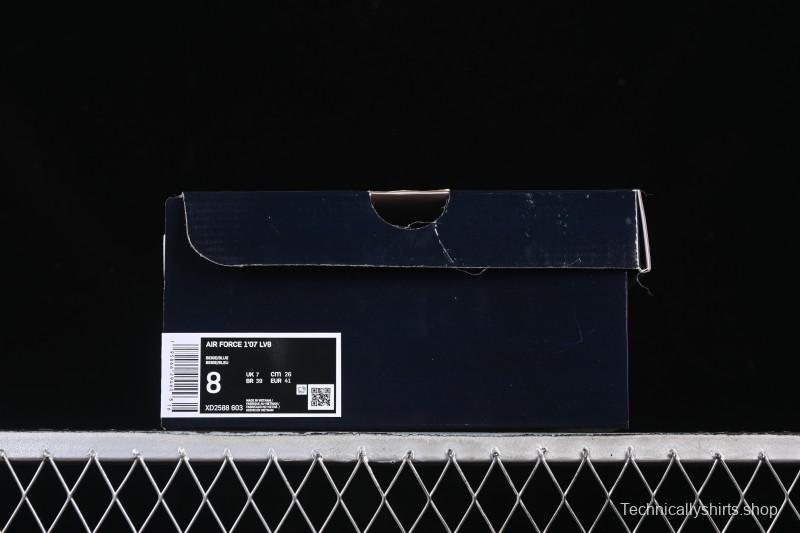 Nike Air Force 1 '07 Low Dior Collaboration White Blue Gray Hook Casual Sneakers - XD2588-603