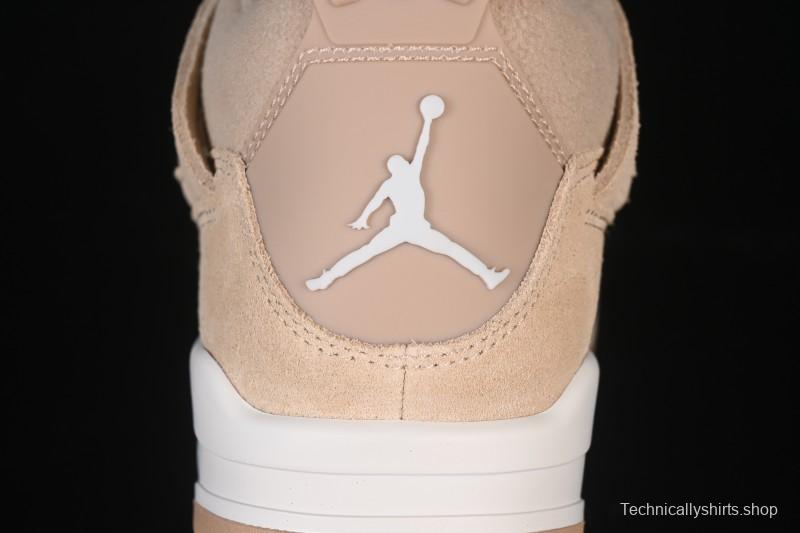 Nike Air Jordan 4 Retro Cozy Girl Warm Yellow Sneakers - HV0823-200