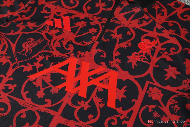 25/26 Liverpool Red Camouflage Half Zipper Jacket+Long Pants