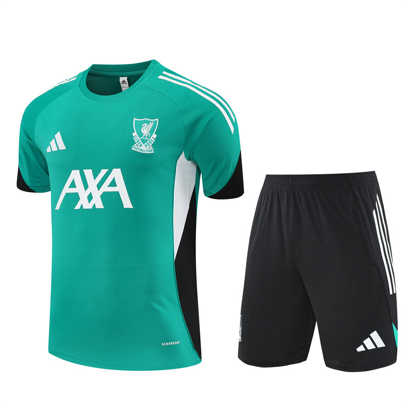 25/26 Liverpool Green Short Sleeve with XS Short Sleeve Jersey+Shorts