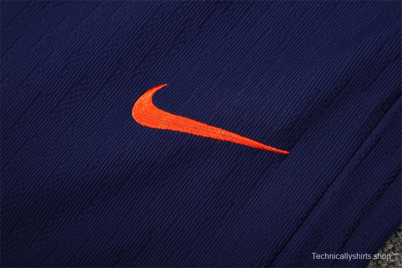 Player Version 25/26 Barcelona Royal Blue T90 Half Zipper Jacket+Long Pants