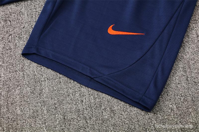 25/26 Barcelona Royal Blue T90 Short Sleeve Jersey+Shorts with XS