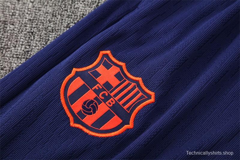 Player Version 25/26 Barcelona Orange T90 Half Zipper Jacket+Long Pants