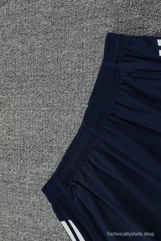 25/26 Real Madrid Navy Short Sleeve Jersey+Shorts