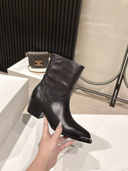 CELINE 2025/SS Retro Fashion Ankle Boots - LY00440