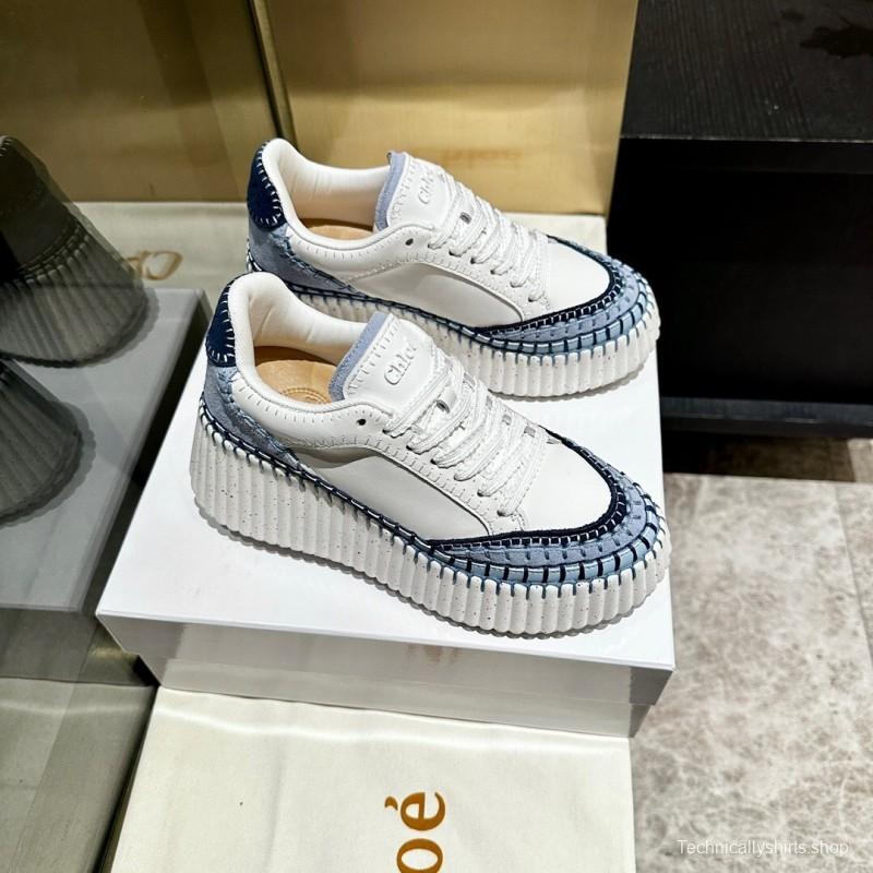 Chloe Hand-Stitched Mark Line Casual Shoes - LY00350