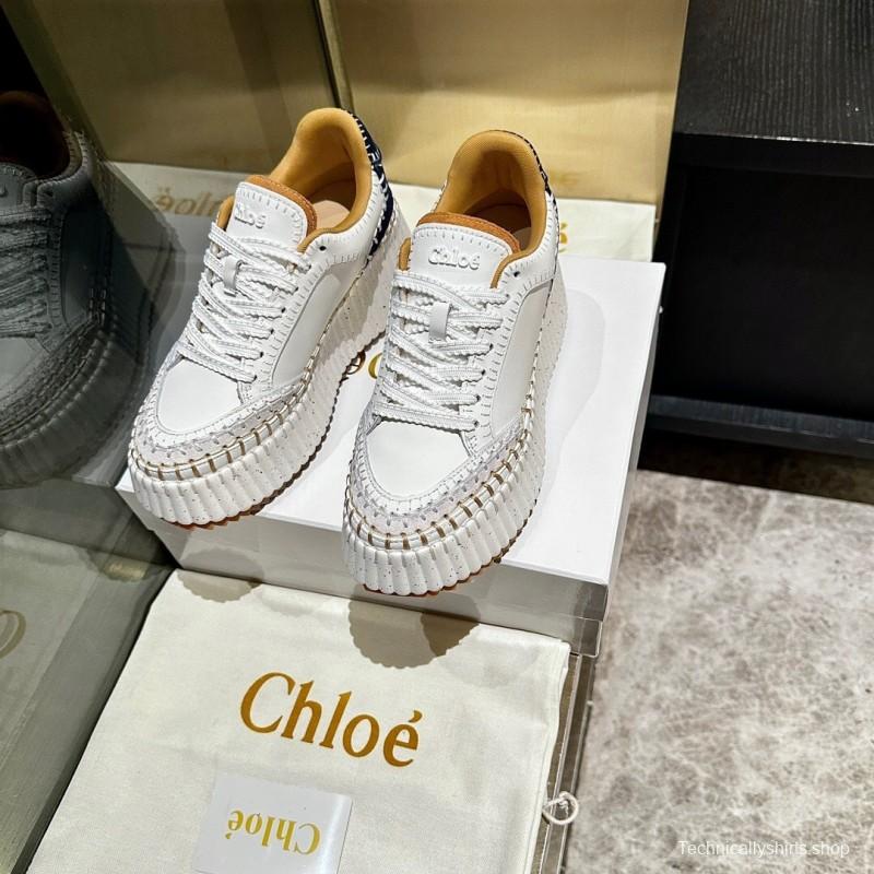 Chloe Spring Summer 2025 Hand-Stitched Mark Line Casual Shoes - LY00350