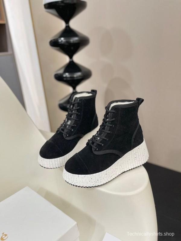 Chloe 2025 SS New Snow Boots with Imported Suede and Genuine Wool - LY00350