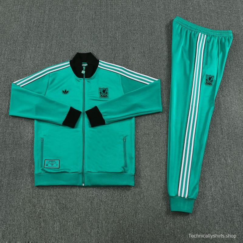 25/26 Liverpool Green Full Zipper Jacket +Long Pants