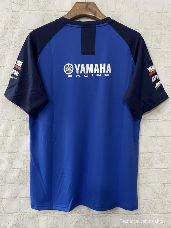 2025 F1 Yamaha PATA Racing Team Blue with Navy Raglan Sleeves Jersey