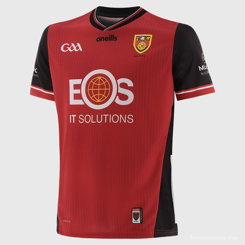 25/26 Down GAA Red with Black Trim Home Jersey