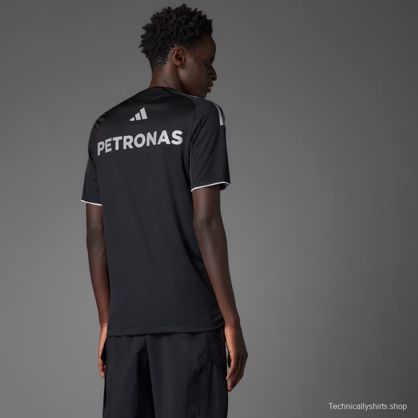 25/26  F1  Mercedes-AMG Petronas Black with White Stripes Training Jersey