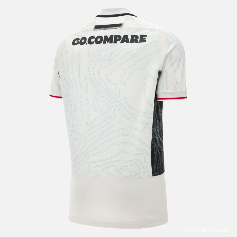 2026 Wales away White with Topographic Pattern Jersey