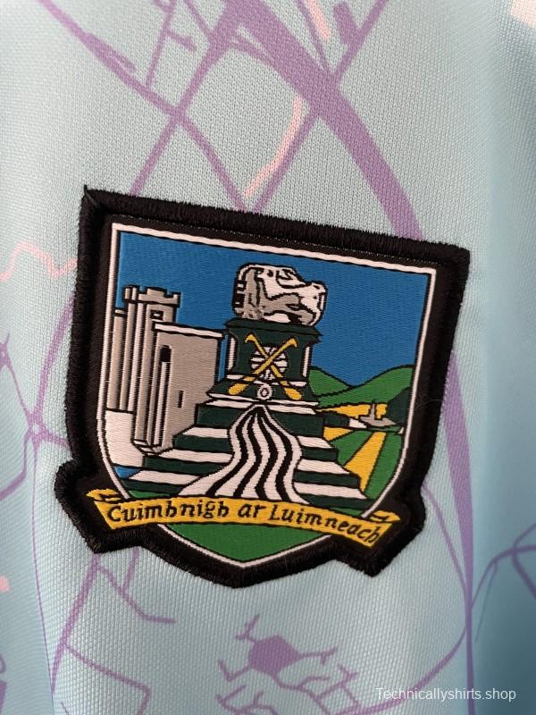 25/26 Limerick GAA Light Blue with Purple Map Design Away Jersey