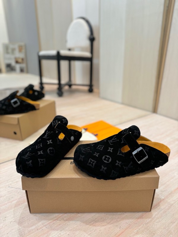Louis Vuitton Louis Vuitton × BIRKENSTOCK Boston Soft Sole Mule Slippers - KFY00300