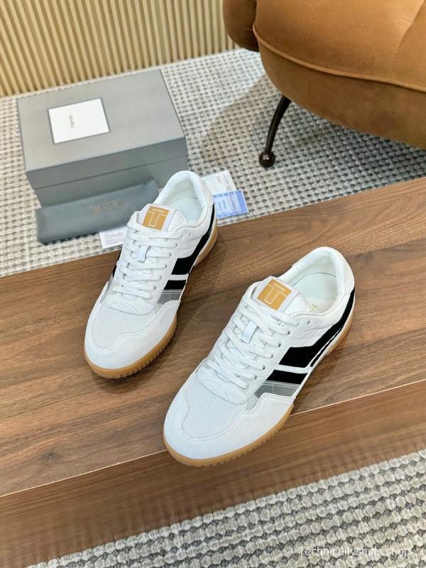 Tom Ford 2025 SS Casual Shoes with Classic Color Blocking and Imported Leather Insole - AS00350