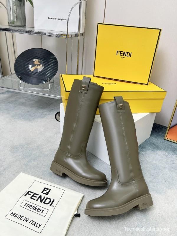 FENDI 2025/SS Fall/Winter Monogram Platform High-Top Boots - LY00480