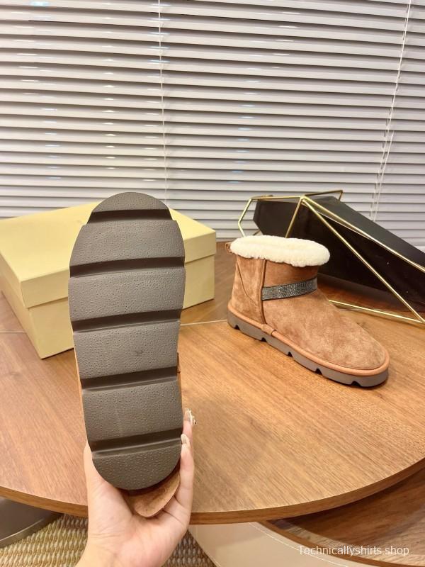 Brunello Cucinelli Winter New Snow Boots Sheepskin Buns Boots - AS00350