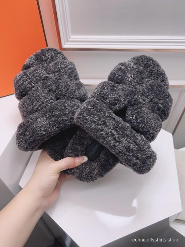 H Erjia Fur Slippers - LY00270
