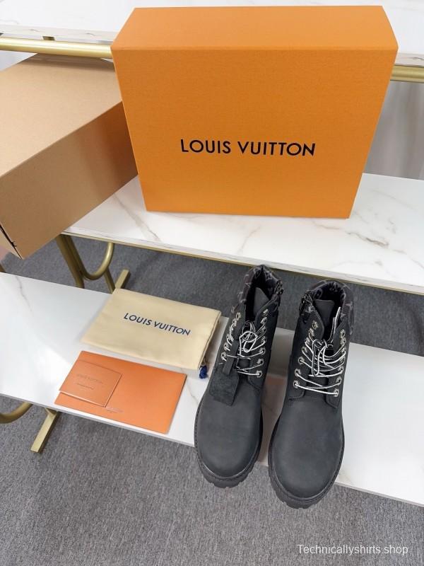 Timberland x LV Monogram Ankle Boots Waterproof Suede - LY00380