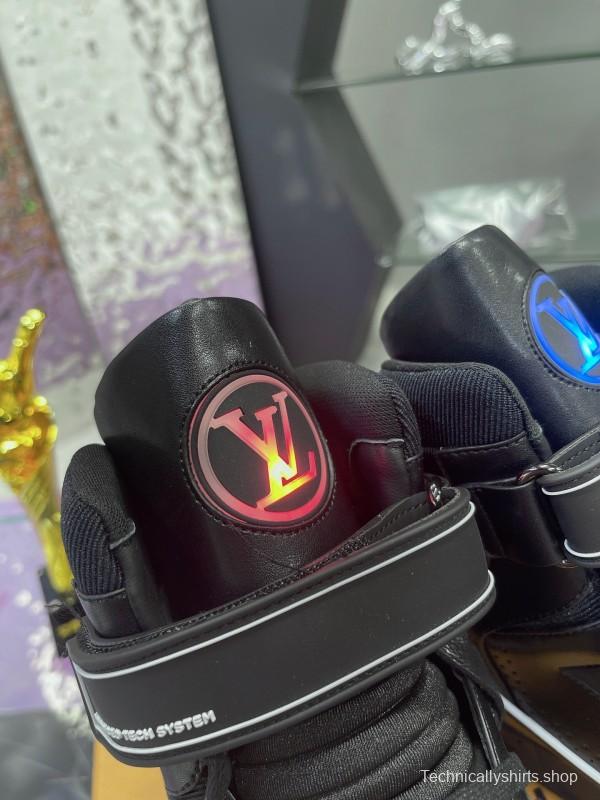 LV Trainer Maxi Sneakers with Multi-Color LED Charging Cable - AS00760