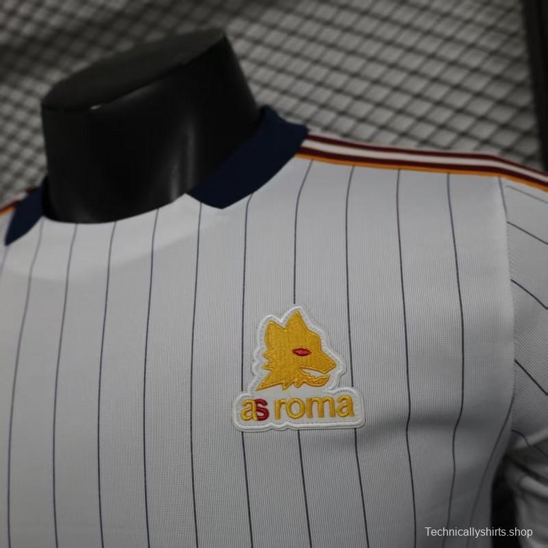 Player Version 25/26 AS Roma White Adidas Original Casual Jersey