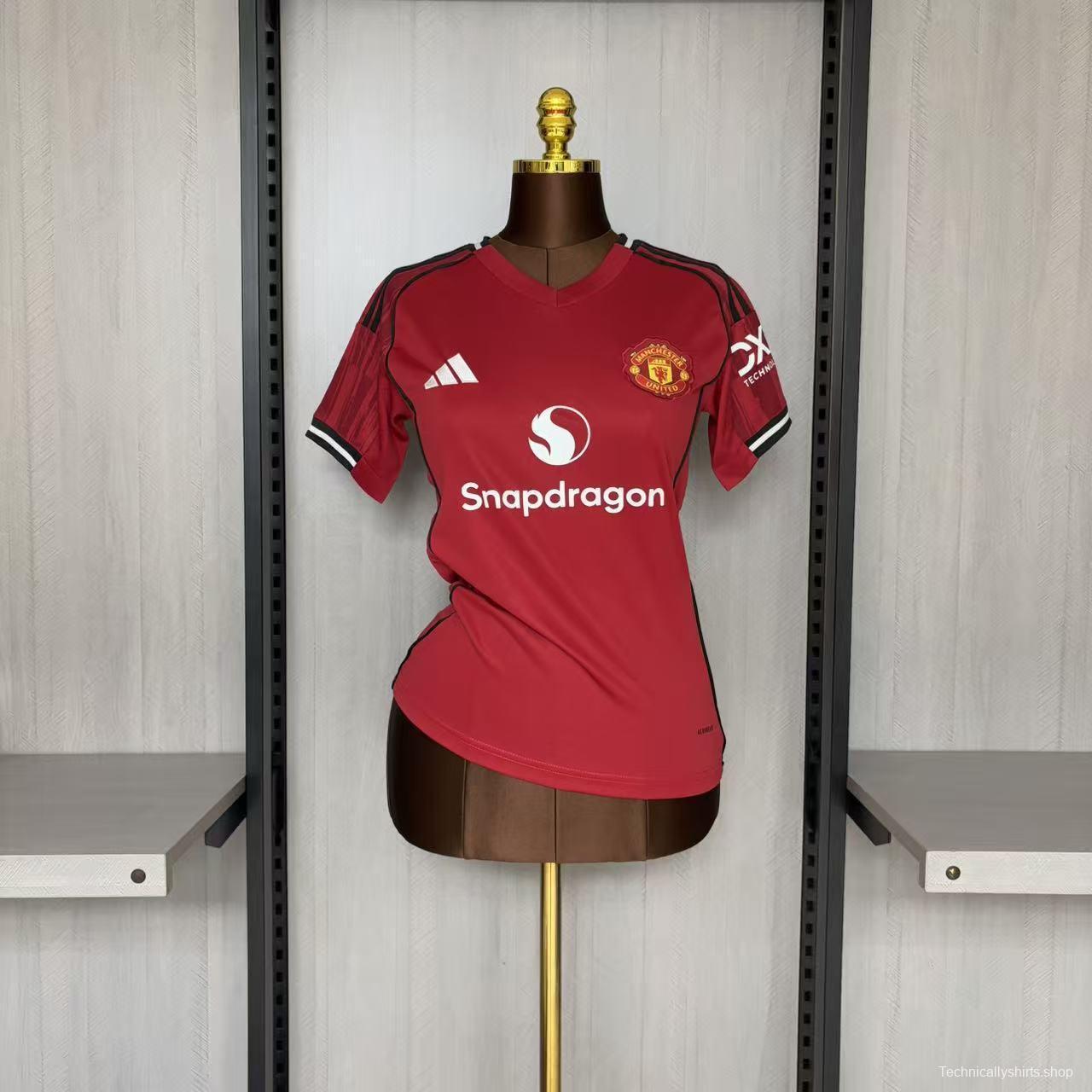 25/26 Women Manchester United Home Jersey