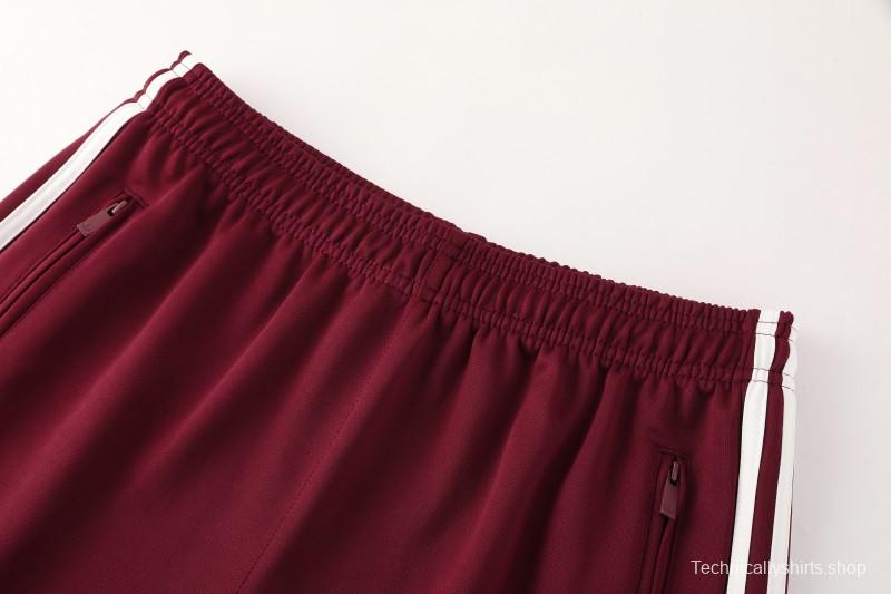 2026 Adidas x OASIS Wine Full Zipper Jacket + Long Pants