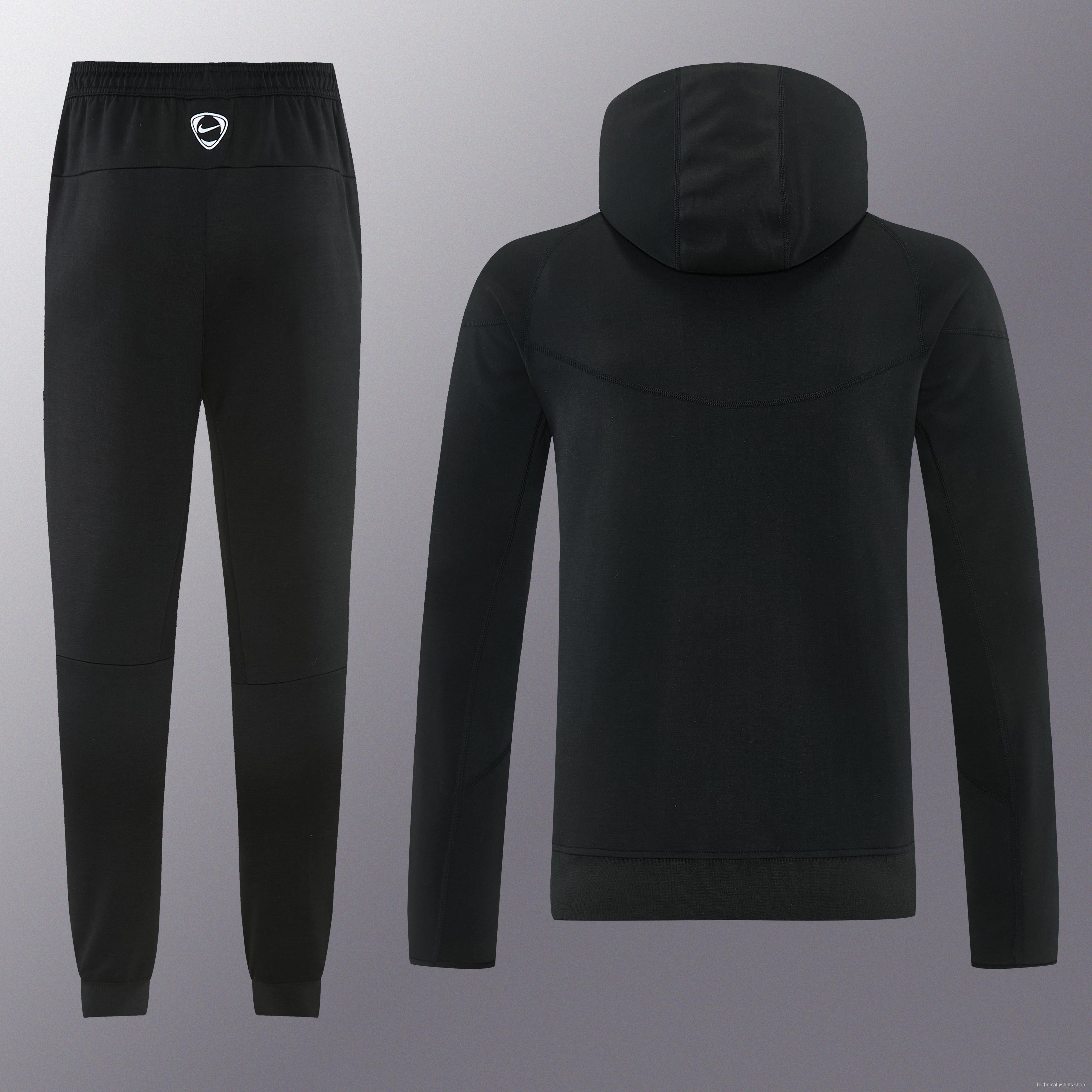 25/26 Chelsea Black Full Zipper Hoodie Windbreaker + Long Pants