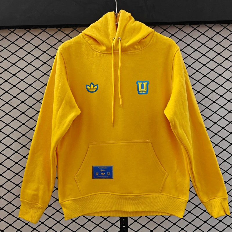 25/26 Tigres UANL Embroidered Logo Hoodie 9 Colors