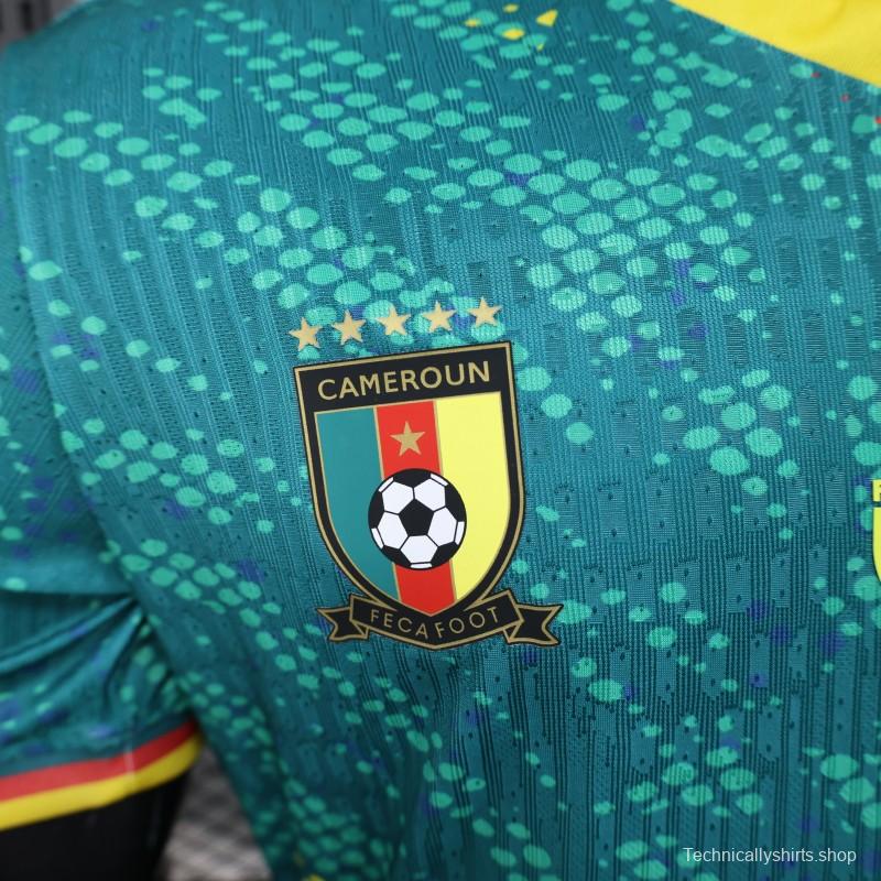 2026 Player Version Cameroon Green with Colorful Dot Pattern Jersey