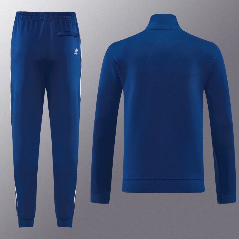 2026  Adidas Royal Blue Full Zipper Jacket + Long Pants